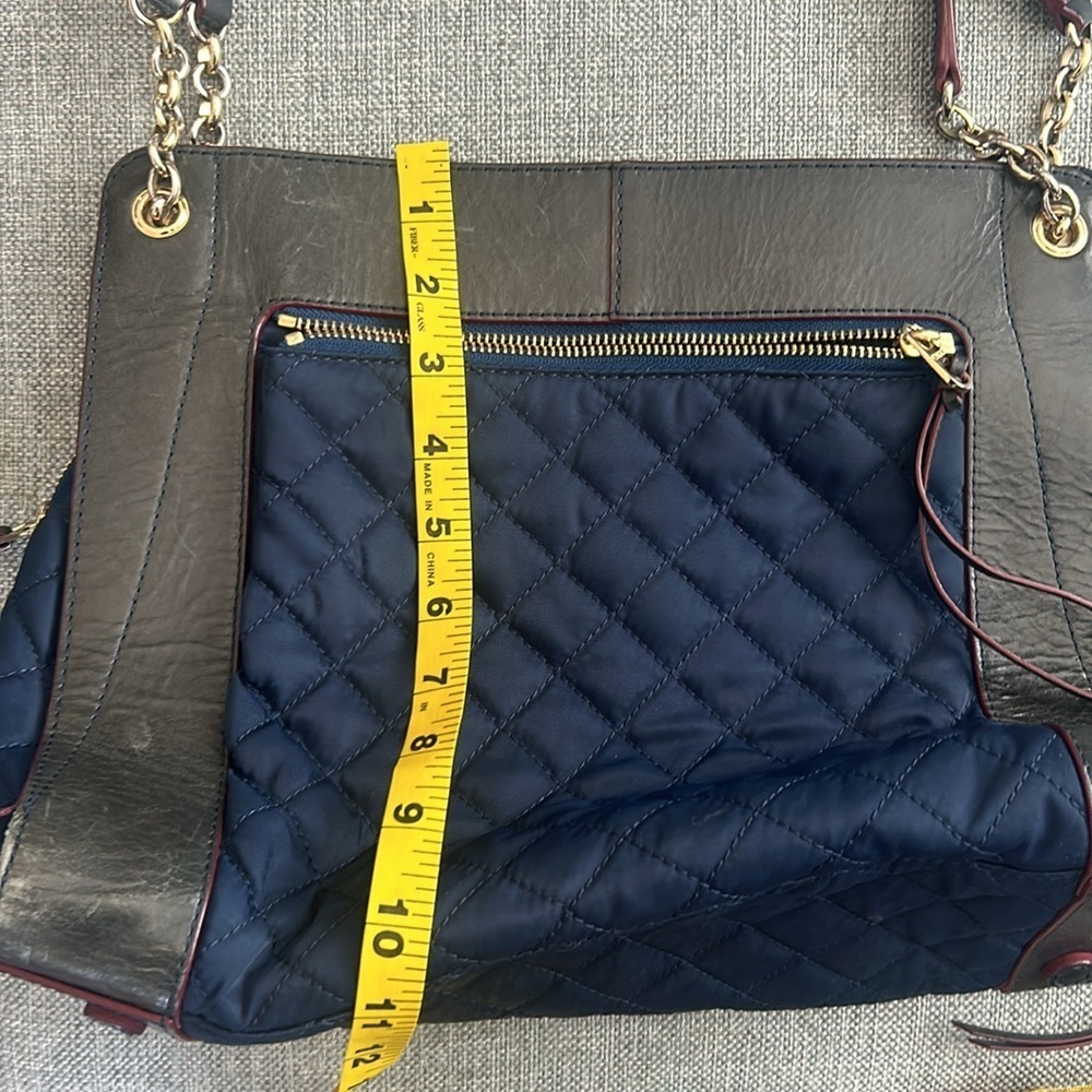 MZ Wallace  Navy and Black Quilted Women's Bag Purse - Picture 16 of 17